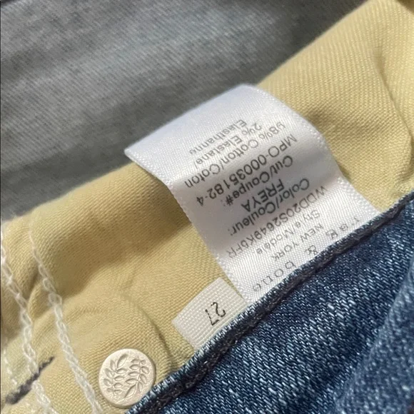 rag & bone Wide Leg Jeans in Denim Blue - Picture 5 of 7